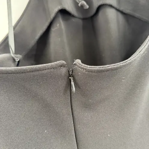 VINTAGE Black Ice Evening Dress Size 6 Gown Black Polyester Y2K Classic Halter