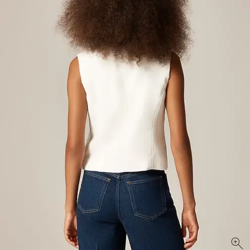 J.Crew  Crewneck vest in city crepe Ivory