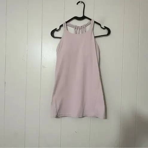 Lululemon  Slide With Me Tank Light Support Porcelain Pink Size 4 - Image 3