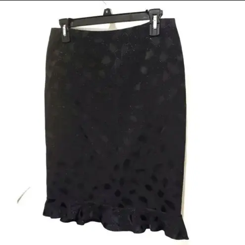 David Meister A-Line Skirt Acetate Viscose Womens Size 8