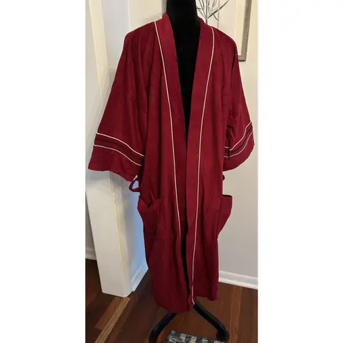 Vintage Robe~King Of The Robe~ Red Pockets Tie 70s 80s NEW Old Stock One Size Size undefined