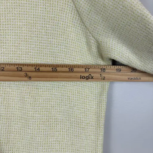 Sigrid Olsen Cardigan Sweater Womens M Light Green Button Front Cottage Preppy