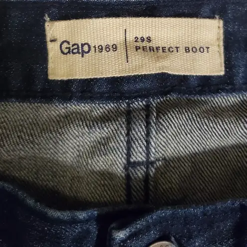 Gap  Womens Dark Wash Perfect Boot Raw Hem Jeans 29