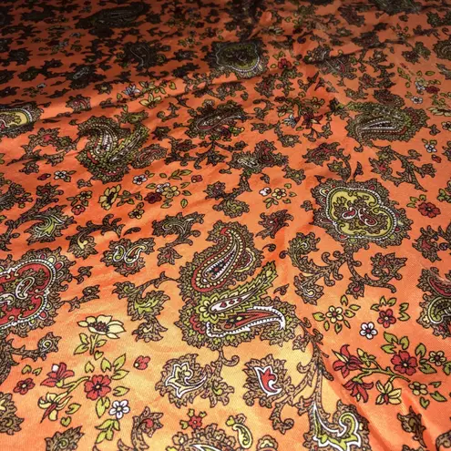22” Orange Paisley Bandana Handkerchief