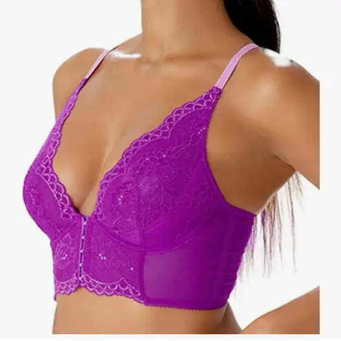 Lace Bralette in Purple size 44DD Size undefined