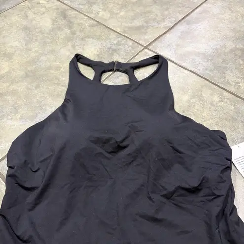 Athleta NWT  Maldives High Neck Tankini | Black | 40B/C swimsuit built in bra