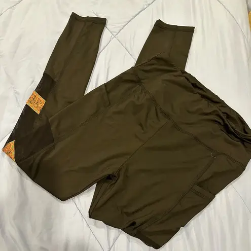 Crazy Train Buckstitch Barbell Legging Small