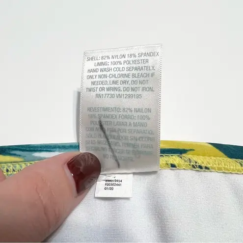 Kona Sol Medium Coverage Hipster Bikini Bottom Yellow Tropical Print Floral S - Image 5