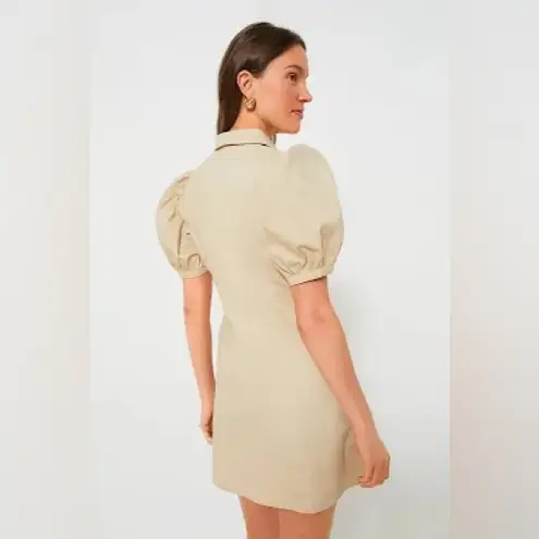 Hyacinth House Sand Zip Denim Mini Dress Size Small Tan