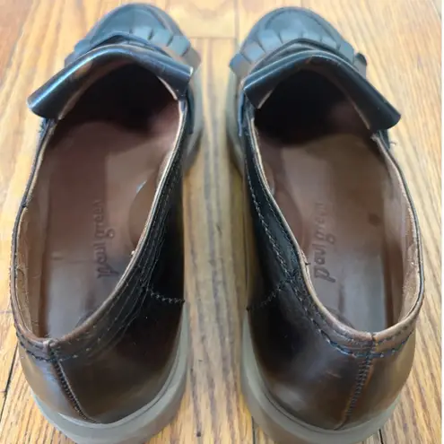 Paul Green Stacy Kiltie Penny Loafer bark brushed leather size 6.5 US 9