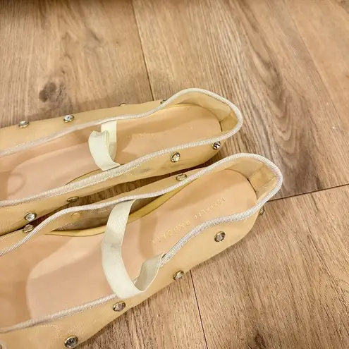 Loeffler Randall  Leonie Crystal Mesh Ballet Flats in Caramel Size US 10 thumbnail 8