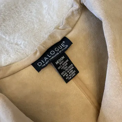 Dialogue Rare 90s/Y2K 100% Leather Suede Penny Lane Jacket Medium Women's Boho Fall