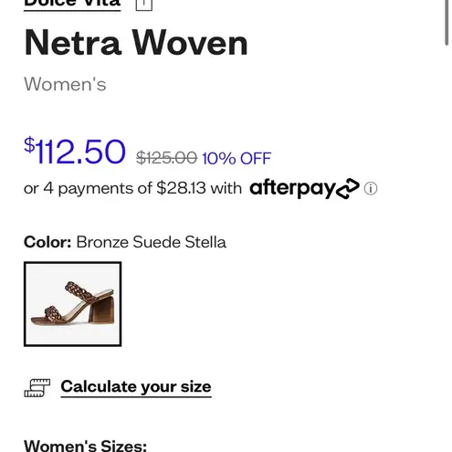 Dolce Vita Netra Woven Block Heel Sandals