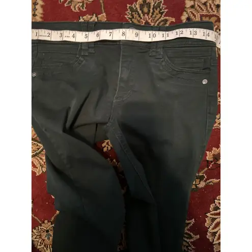 Democracy Women's Green Ab Solution Skinny Jeans Size 2 Stretch Casual Denim