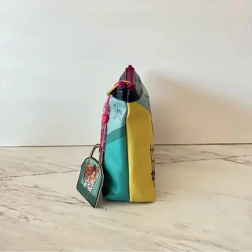 Nicole Lee Nikky By Cosmetic Pouch Bag Miss Your Call Teal