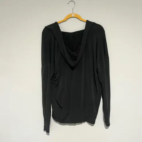 A pea in the pod Maternity Postpartum Black Hoodie Sweatshirt