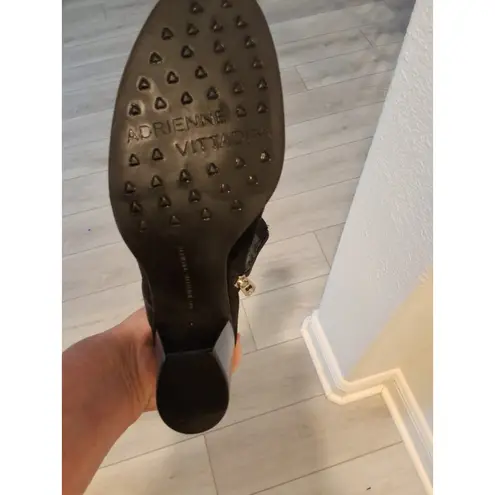 Adrienne Vittadini Black Ankle Boots Size 8