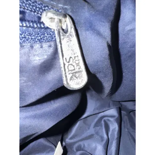 The Sak Navy Blue Crochet Hobo Shoulder Bag Handmade Indonesia Boho