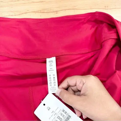 Halara Plain 2-in-1 Back Waistband Pocket Plus Size Dance Skirt 4X