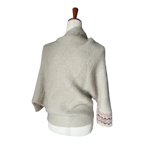 Wooden Ships  Asymmetric Dolman Sleeve Sweater Mohair Wool Nordic Cozy Small