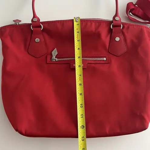MZ Wallace Chelsea Red Tote With Pouch And Crossbody Strap