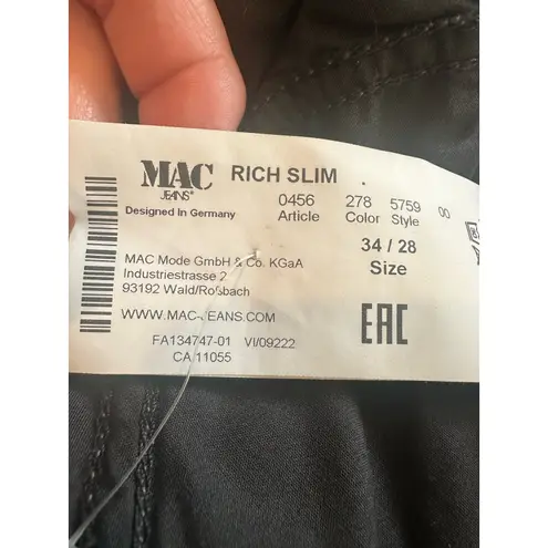 MAC Rich Jeans Slim Velvet In Fawn Brown 28 Chocolate Brown Designer Boho