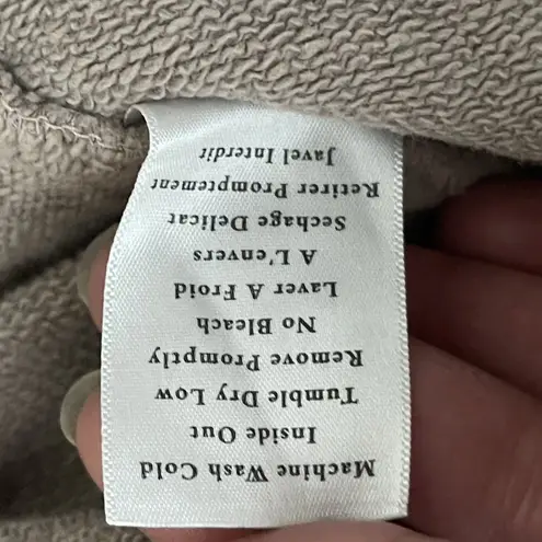 FRANK & EILEEN Belfast Triple Fleece Peacoat Beige Taupe Small Minimalist Career