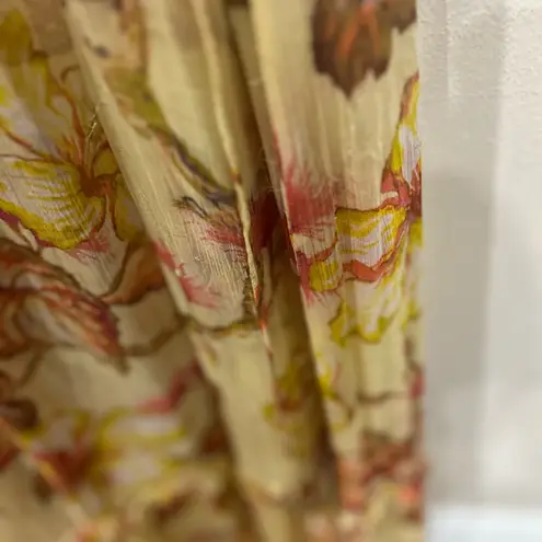 Zimmermann Matchmaker Flutter Silk Crepe Midi in Yellow Hibiscus AU1