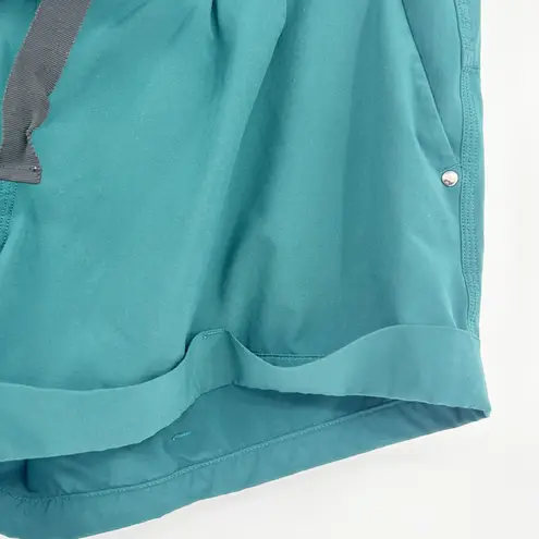 Lululemon  Womens Spring Break Away Active Gym Running Shorts Size 12 Deep Green thumbnail 5