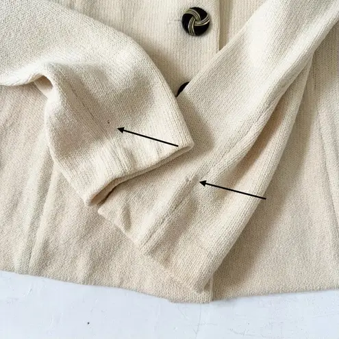 St. John Evening by Marie Gray Vintage Cream Santana Knitted Blazer Jacket Size 6