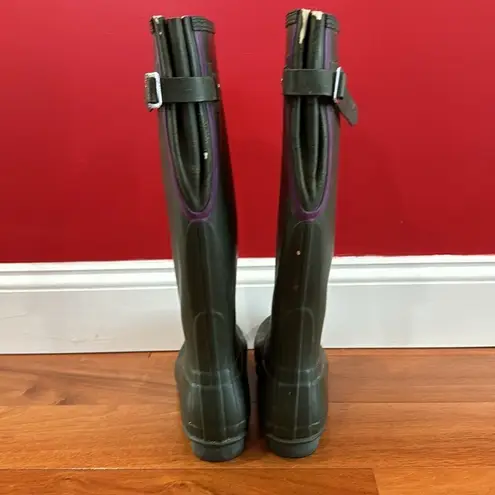 Hunter  Women's Green Rubber Rain waterproof snow Boots Size 7