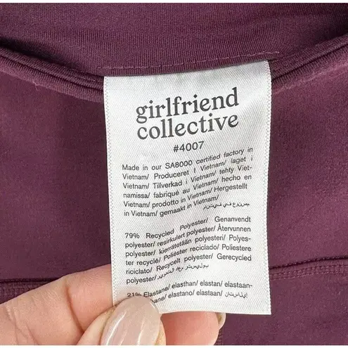 Girlfriend Collective Sz S Set Paloma Bra Compressive Legging High Rise Plum