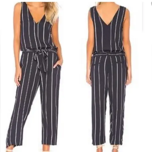 Rails Hallie jumpsuit navy blue white striped XS