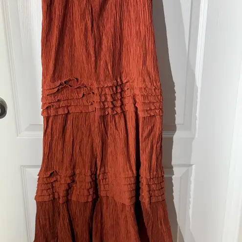 Max & Ash Bohemian Rust Sleeveless Dress
