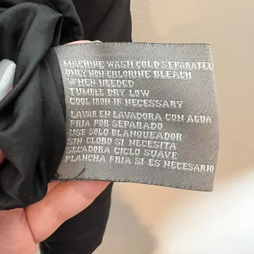 Marvin Richards black quilted puffer zip up winter jacket coat womens large