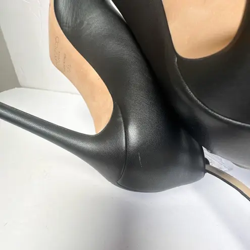 Jimmy Choo Lark 100 Studded Black Bootie Leather Heels Size 39.5