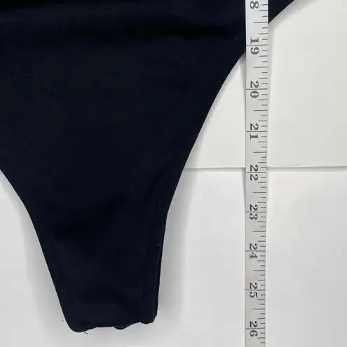 Roma Concept Women's Black Sexy Cutout Long Sleeve Bodysuit Sz Sm/Med