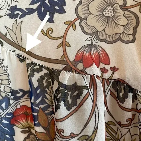 Lila Clothing Co. Boho‎ Floral Bell Sleeve Dress Sz S