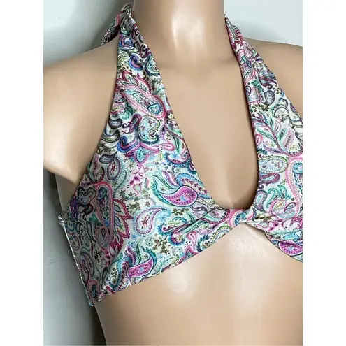 PilyQ New. PQ shimmer paisley bikini. D-cup/L-bottom. Retails $152