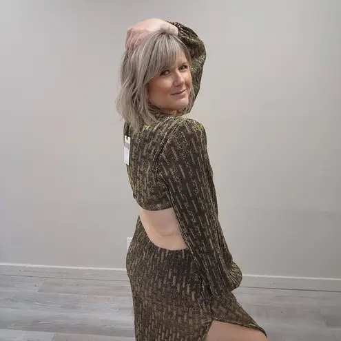 RUNWAY The Label Black & Gold Medusa Dress