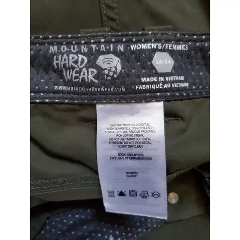 Mountain Hardwear Mountain Hardware Women 14/34 Hiking Pants Shorts Zip-Off Convertible Camp Trek