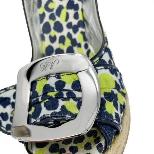 Roger Vivier Cordella Espadrille Wedge Slingback Sandals size 38 / US7