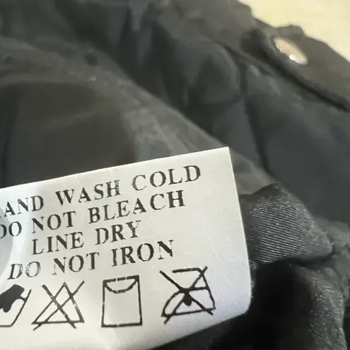 Quilted Vest Leopard Fur Reversible Black