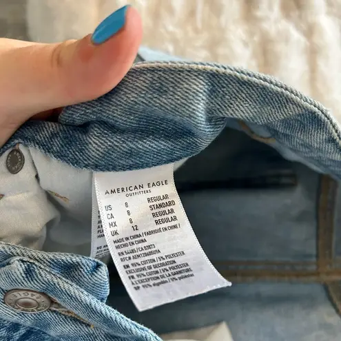 American Eagle  | curvy mom jeans‎ in light repair size 8 regular