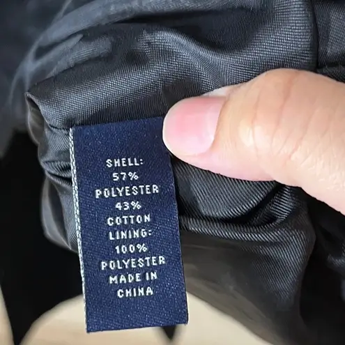 American Living Women's Black Double Breasted Trench Coat Belted Size M