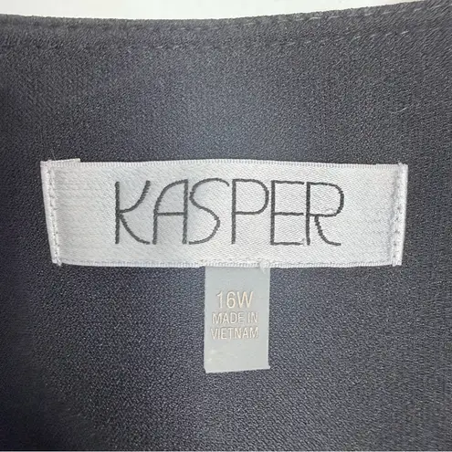 NWOT Kasper Tweed Collarless 3/4