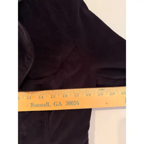 Kikit Corduroy Blazer Rhinestone Buttons Women's Small Black Holiday Y2K Western