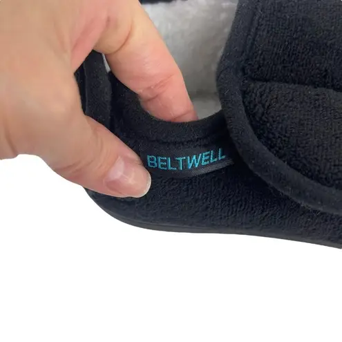 Beltwell Super Comfy Edema Circulation Warm Plush Fleece Slippers Black 7.5/8 thumbnail 5