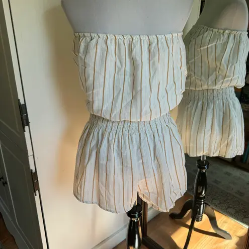 Glam Medium Striped Romper