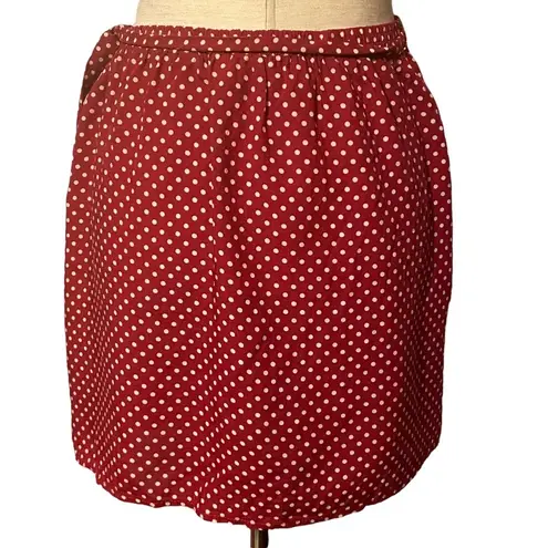 Somedays Lovin ’ Fearless Polka Dot Wrap Skirt Red White Size Medium
